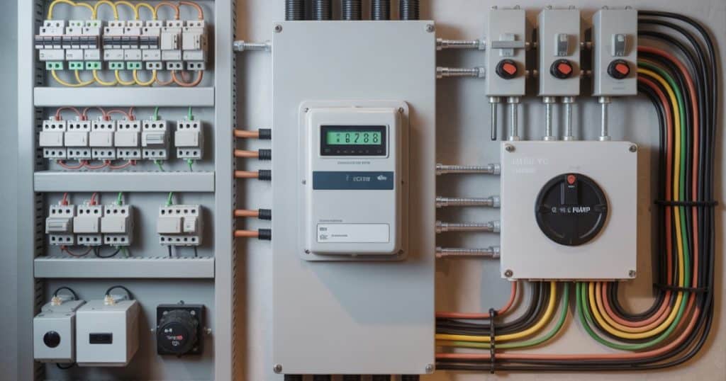 Elektricien inspecteert elektrische installatie in woning